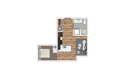 bedroom floor plan an in 2 bed 2 bath apartment at the casey